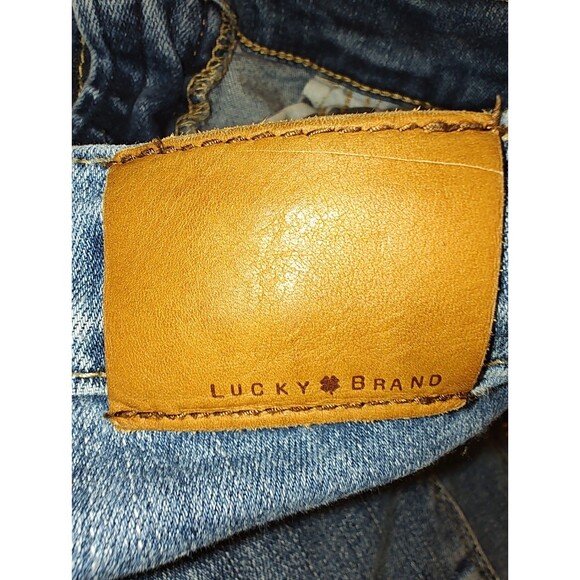 Lucky Brand Brooke Legging Jeans Womens 2 26 Ankle Distressed Blue Stretch Denim - Picture 15 of 15